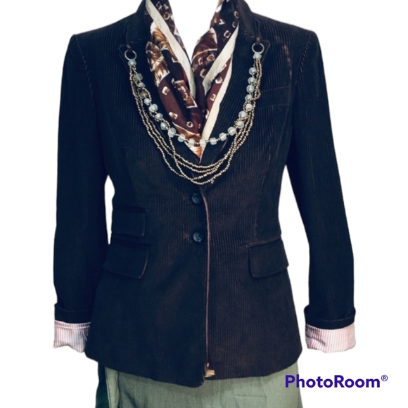 Victoria's Secret Body by Victoria Corduroy Blazer Size 2 - Picture 7 of 7